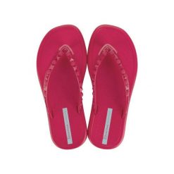 Japonki damskie plażowe Ipanema Meu Sol. Czerwone japonki Ipanema, bez wzorów, z materiału. Za 55.99 zł.