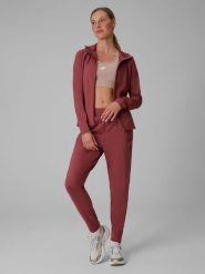 4F Spodnie treningowe szybkoschnące damskie - brązowe M. Brązowe spodnie sportowe 4f, bez wzorów, na fitness i siłownię. Za 179.99 zł.