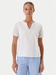 Tatuum Bluzka Simonetta T2509.051 Écru Regular Fit. Bluzki Tatuum, bez wzorów, z bawełny, bez kołnierzyka, bez ramiączek. Za 179.99 zł.