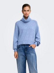 ONLY Sweter w kolorze błękitnym rozmiar: S. Niebieskie swetry ONLY, s, bez wzorów, bez ramiączek. Za 85.45 zł.