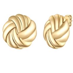 Yokoamii Kolczyki z pozlacanej stopu metali 1 ct Damski. Żółte kolczyki Yokoamii, pozłacane. Za 149.99 zł.