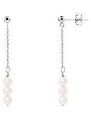 Pearl Addict Srebrne kolczyki-wkrętki z perłami w kolorze białym rozmiar: onesize. Białe kolczyki Pearl Addict, z perłą, srebrne. Za 217.99 zł.