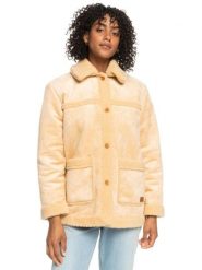 Kurtka zimowa damska Roxy Sherpa Aviator kożuch. Brązowe kurtki narciarskie Roxy, na zimę, l, bez wzorów, z materiału, bez kaptura, narciarskie. Za 539.00 zł.
