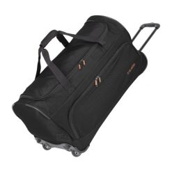 Torba podróżna travelite Basics L. Czarne torby podróżne Travelite, bez wzorów, z materiału, duże. Za 280.10 zł.