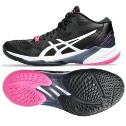 Buty Asics Sky Elite Ff Mt 2 W 1052A054-001 czarne czarne. Czarne buty treningowe bez wzorów, z gumy, bez zapięcia, do siatkówki. W wyprzedaży za 775.65 zł.