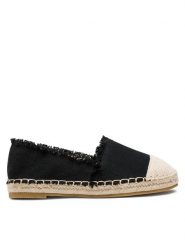 DeeZee Espadryle WSS990-196 Czarny. Czarne espadryle DeeZee, bez wzorów, z materiału, bez obcasa. Za 89.99 zł.