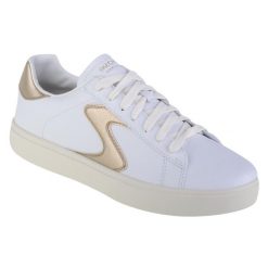 Buty sportowe Sneakersy damskie, Eden LX-Beaming Glory. Białe buty sportowe lifestyle Skechers, bez wzorów, bez zapięcia, trekkingowe. Za 279.99 zł.