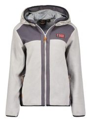 Geographical Norway Kurtka polarowa "Trialot" w kolorze jasnoszarym rozmiar: L. Szare kurtki Geographical Norway, l, bez wzorów, z polaru, bez kaptura. Za 134.53 zł.