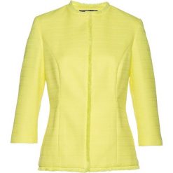 Żakiet z przędzy boucle bonprix jasna limonka. Marynarki i żakiety marki bonprix. Za 124.99 zł.