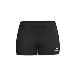 Obcisłe legginsy Erima T&F w kolorze czarnym. Czarne legginsy Erima, bez wzorów, z elastanu. Za 150.00 zł.