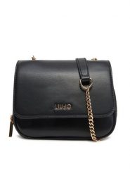 Liu Jo Torebka Ecs Xs Crossbody AA5220 E0015 Czarny. Czarne listonoszki Liu Jo, bez wzorów, ze skóry, bez dodatków. Za 359.99 zł.