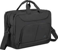 Torba Rivacase 8432 czarny. Czarne torby na laptopa RivaCase, bez wzorów, na ramię. Za 289.00 zł.