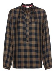 Camel Active Bluzka w kolorze czarno-oliwkowym rozmiar: XXL. Brązowe bluzki Camel Active, xxl, bez wzorów, z wiskozy, bez kołnierzyka, bez ramiączek. Za 148.96 zł.