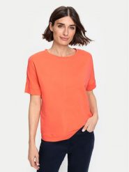 Olsen T-Shirt 11104490 Pomarańczowy Regular Fit. Brązowe t-shirty Olsen, bez wzorów, z bawełny, bez kołnierzyka, bez ramiączek. Za 119.99 zł.