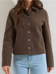 Kurtka koszulowa - fioletowy. Fioletowe kurtki Sinsay, l, bez wzorów, bez kaptura. Za 69.99 zł.