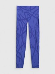 4F Legginsy sportowe w kolorze niebieskim rozmiar: M. Niebieskie legginsy 4f, bez wzorów, z materiału, sportowe. Za 81.95 zł.