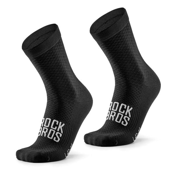 Skarpetki sportowe na rower do biegania. Białe skarpetki ROCKBROS, bez wzorów, z dzianiny. Za 54.99 zł.