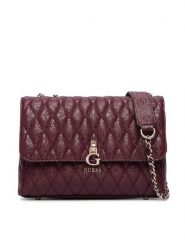 Guess Torebka Tamara HWGG23 23210 Bordowy. Czerwone kopertówki Guess, z aplikacjami, ze skóry, wizytowe, bez dodatków. Za 584.99 zł.