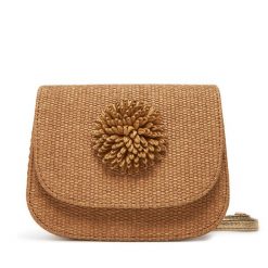 Torebka Unisa. Brązowe listonoszki Unisa, bez wzorów, bez dodatków. Za 279.99 zł.