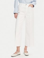 Tommy Hilfiger Jeansy WW0WW44363 Biały Wide Leg. Białe jeansy Tommy Hilfiger, bez wzorów, z bawełny. Za 329.99 zł.
