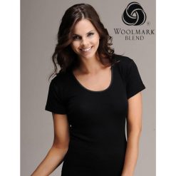 Koszulka turystyczna damska Woolona Merino. Czarne bielizna termoaktywna damska WOOLONA, bez wzorów, bez ramiączek. W wyprzedaży za 155.00 zł.