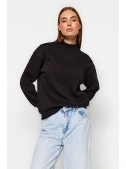 Trendyol Bluza w kolorze czarnym rozmiar: S. Czarne bluzy Trendyol, s, bez wzorów, bez ramiączek, bez kaptura. Za 52.99 zł.