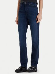 BOSS Jeansy C_Ada 50553902 Granatowy Straight Fit. Niebieskie jeansy Boss, bez wzorów, z bawełny. Za 469.99 zł.