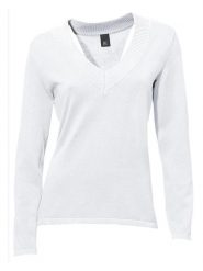 Heine Sweter w kolorze białym rozmiar: 50. Białe swetry Heine, bez wzorów, z bawełny, bez ramiączek. Za 78.99 zł.