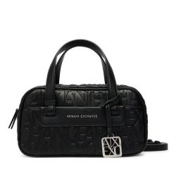Torebka Armani Exchange. Czarne torebki klasyczne Armani Exchange, bez wzorów, bez dodatków. Za 614.99 zł.