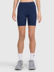 4F Legginsy w kolorze granatowym rozmiar: S. Niebieskie legginsy 4f, bez wzorów, z bawełny. Za 35.02 zł.
