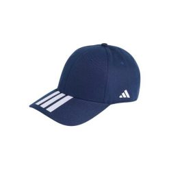 Czapka z daszkiem adidas Tiro. Niebieskie czapki z daszkiem adidas, bez wzorów, z bawełny, sportowe. Za 65.99 zł.