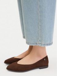 Lasocki Baleriny CEO-RST-AKAJA-01 Brązowy. Brązowe baleriny Lasocki, bez wzorów, ze skóry, bez obcasa, bez zapięcia. Za 169.99 zł.