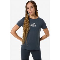 Koszulka SUPER.NATURAL W TOP MOUNTAIN ART TEE. Niebieskie topy sportowe super.natural, bez wzorów. Za 249.99 zł.