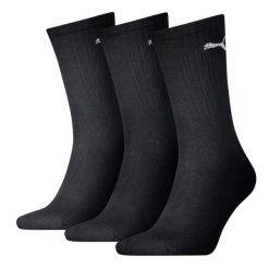 SKARPETY Puma Crew Socks 3 Pack, Dla obu płci. Czarne skarpetki Puma, bez wzorów, z bawełny. Za 23.90 zł.