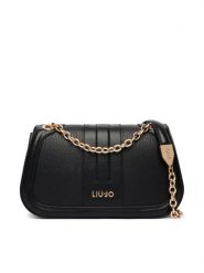 Liu Jo Torebka AA6108 E1109 Czarny. Czarne kopertówki Liu Jo, bez wzorów, ze skóry, wizytowe, bez dodatków. Za 599.99 zł.