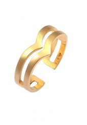 Elli Damy otwarte w kształcie litery V Geo Angle Basic Shine w 925 Sterling Silver Pierścionki 1 ct Damski. Szare pierścionki Elli, srebrne. Za 248.99 zł.
