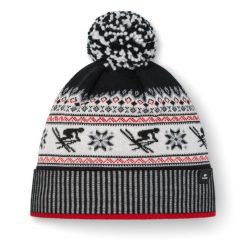 Czapka Eisbar Retroski Pompon MÜ. Czerwone czapki zimowe Eisbär, bez wzorów, z dzianiny, eleganckie. Za 249.90 zł.
