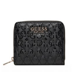 Mały Portfel Damski Guess. Czarne portfele Guess, z aplikacjami. Za 169.99 zł.