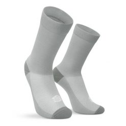 Zimowe skarpetki rowerowe Siroko S3 Gray. Szare skarpetki SIROKO, bez wzorów, z materiału. Za 67.00 zł.