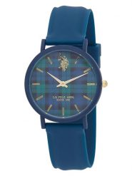 U.S. Polo Assn. Zegarek kwarcowy w kolorze granatowo-zielonym rozmiar: onesize. Niebieskie, analogowe zegarki U.S. Polo Assn., sztuczne. Za 86.99 zł.