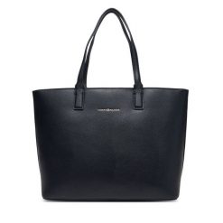 Torebka Tommy Hilfiger. Niebieskie shopper bag Tommy Hilfiger, bez wzorów, bez dodatków. Za 649.99 zł.