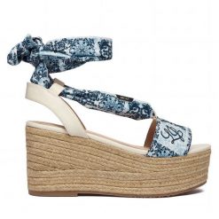 Espadryle Liu Jo. Niebieskie espadryle Liu Jo, bez wzorów, bez obcasa. Za 469.99 zł.