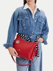 Beverly Hills Polo Club Torebka CEO-BHPC-L-001-09 Czerwony. Czerwone listonoszki Beverly Hills Polo Club, bez wzorów, z materiału, bez dodatków. Za 219.99 zł.