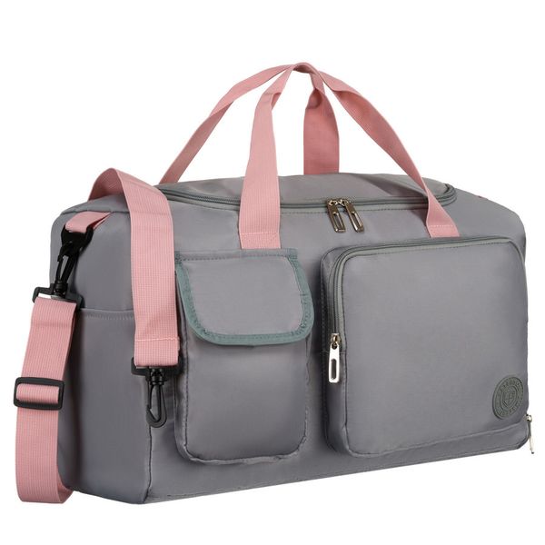 Torba weekendowa Peterson PTN 23032 szara. Szare torby podróżne Peterson, bez wzorów. Za 79.99 zł.