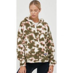 Roxy bluza sportowa damska kolor zielony z kapturem wzorzysta. Zielone bluzy z kapturem Roxy, l, bez wzorów, z włókna, z kapturem. W wyprzedaży za 236.99 zł.