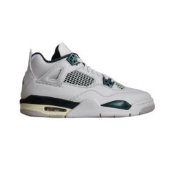 Buty sportowe unisex Air Jordan 4 Retro Oxidized Green. Białe buty treningowe Jordan, bez wzorów, bez zapięcia. Za 1,225.15 zł.