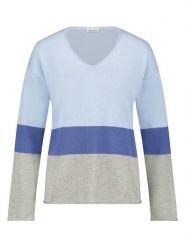 Gerry Weber Sweter w kolorze błękitno-szarym rozmiar: 44. Niebieskie swetry Gerry Weber, bez wzorów, bez ramiączek. Za 166.88 zł.