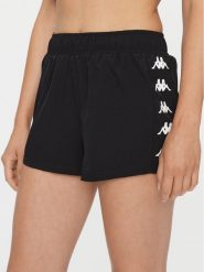 Kappa Szorty sportowe 312087 Czarny Regular Fit. Czarne szorty sportowe Kappa, bez wzorów, z syntetyku, na fitness i siłownię. Za 59.99 zł.