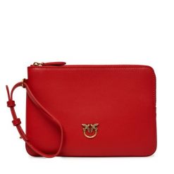 Torebka PINKO. Czerwone kopertówki Pinko, bez wzorów, bez dodatków. Za 589.99 zł.
