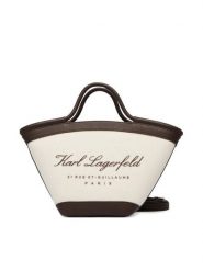 KARL LAGERFELD Torebka B1W46067 Beżowy. Brązowe torebki klasyczne KARL LAGERFELD, bez wzorów, z materiału, bez dodatków. Za 649.99 zł.